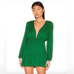 Indah Green Mini Dress